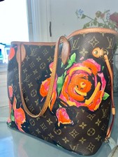 louis vuitton bag women authentic with flower...