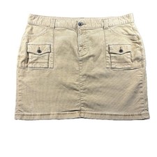 Old Navy Vintage Khaki Corduroy Cargo Skirt Flap Pockets Preppy Size 20 H253