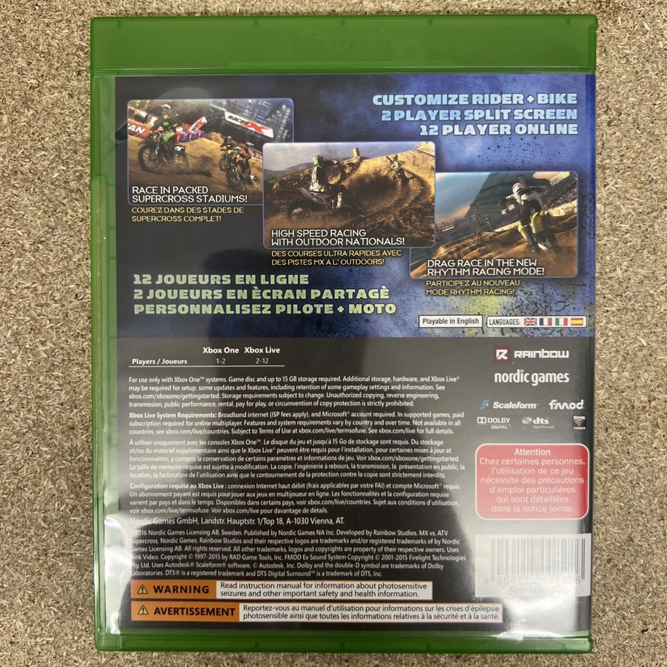 MX vs. ATV Supercross Encore (Xbox One) [S-Grade, Complete & Tested] EU Version - Image 3 of 4