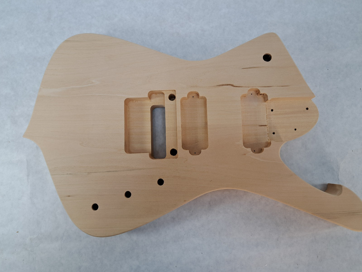 Unfinished 7 string Basswood Iceman body Fits Ibanez (tm) RG and