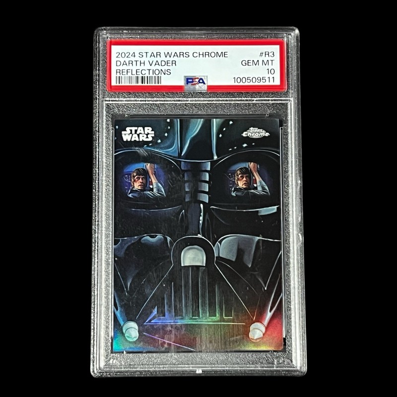 2024 Topps Star Wars Chrome DARTH VADER Reflections R-3 SSP PSA 10 Gem Mint!