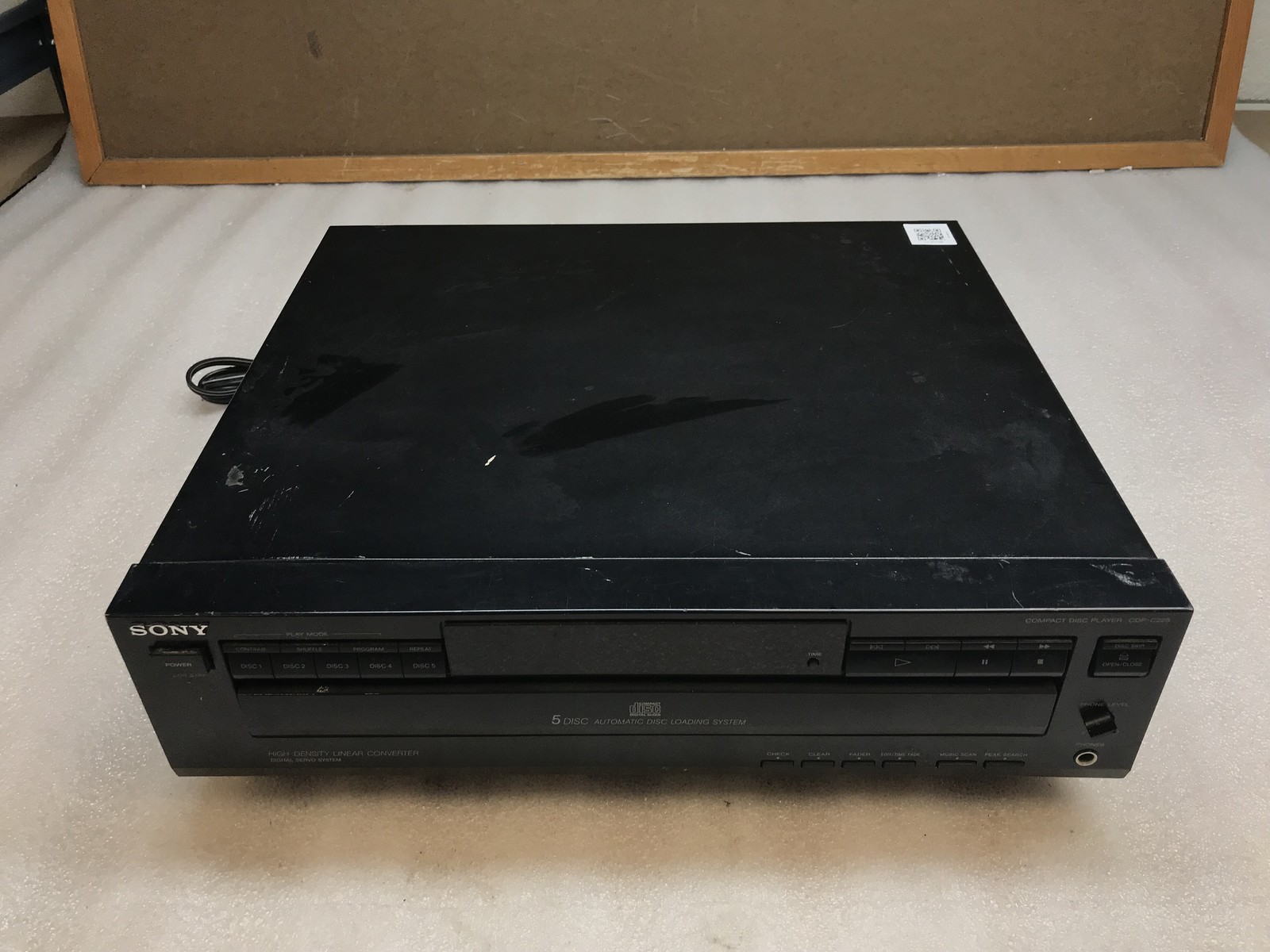 Sony CDP-C225 High Density Linear Converter Compact CD Player 5  Carousel