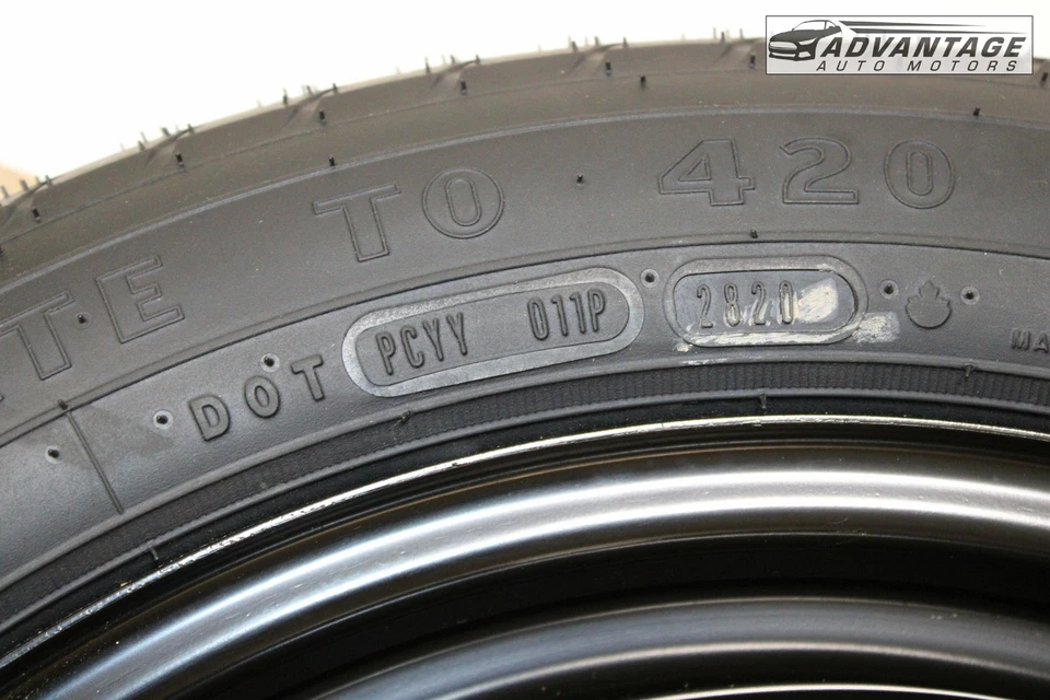 2018-25 TOYOTA CAMRY DOOR SPARE WHEEL TIRE DONUT TEMPORARY T155/70 D17 110M OEM - Image 4 of 4