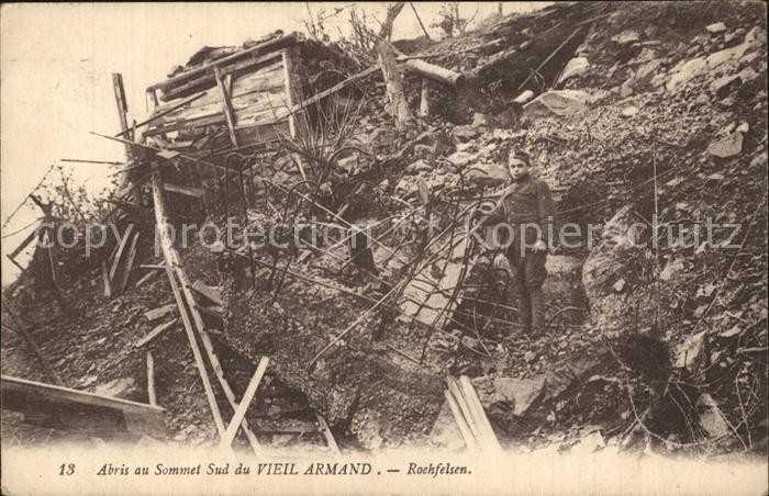 Vieil Armand Hartmannswillerkopf Abris au Sommet Sud Roehfelsen