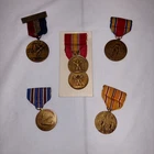 Vintage US Military World War 2 Campaign Service Medal Lot