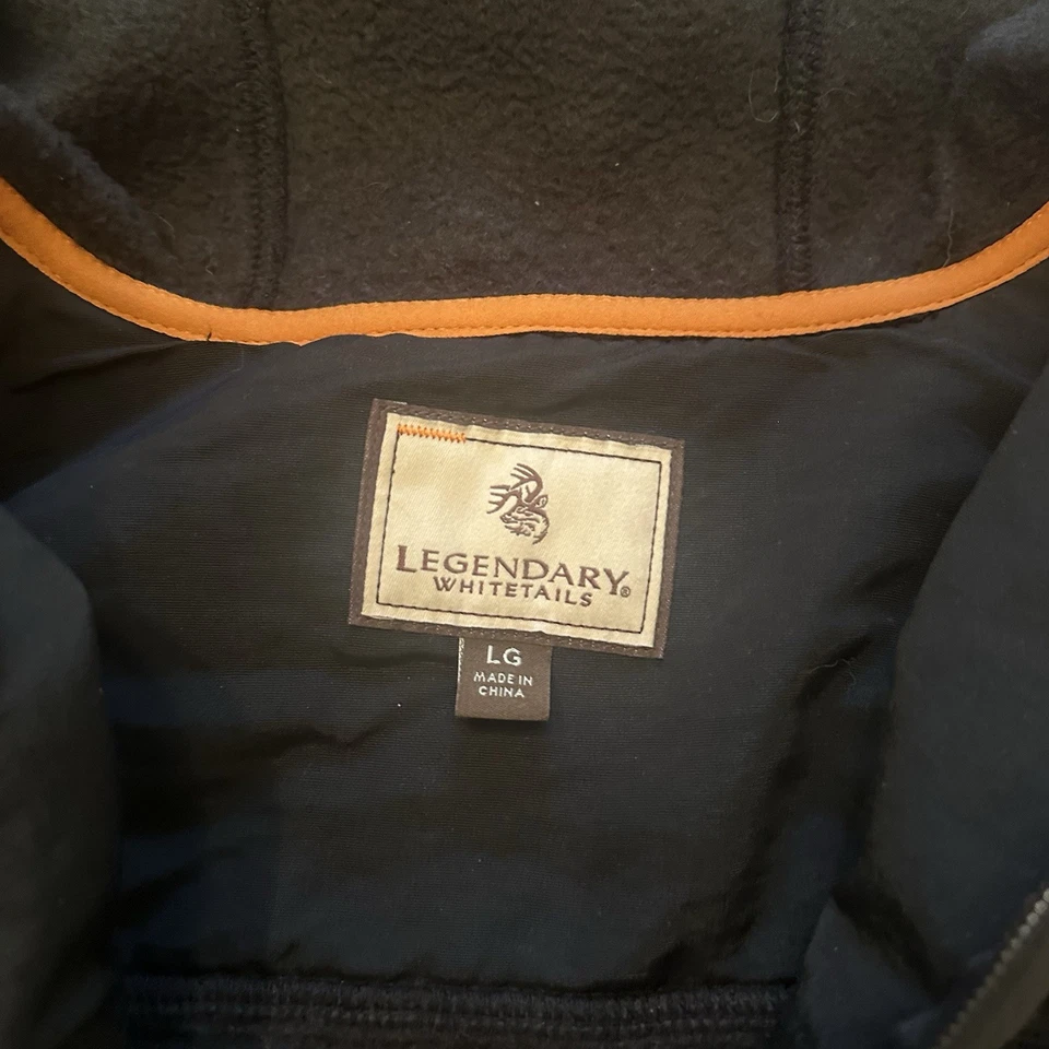 Legendary Whitetails Hombres Sudadera con Capucha L Exterior Utilidad Vellón Cremallera Completa Negra Foto 4 de 4