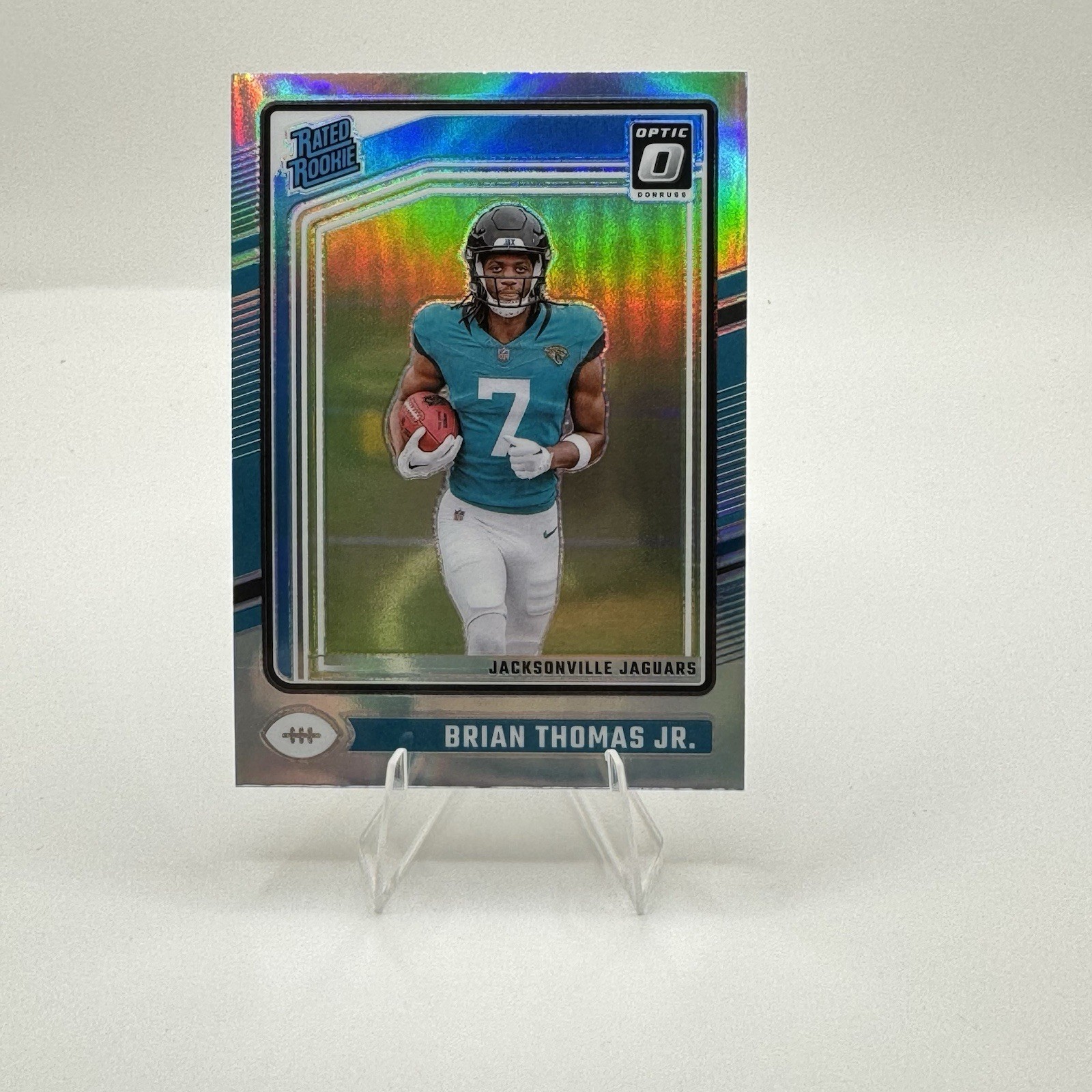 2024 Panini Donruss Optic - Rated Rookie Brian Thomas Jr. #214 Holo Prizm (RC)