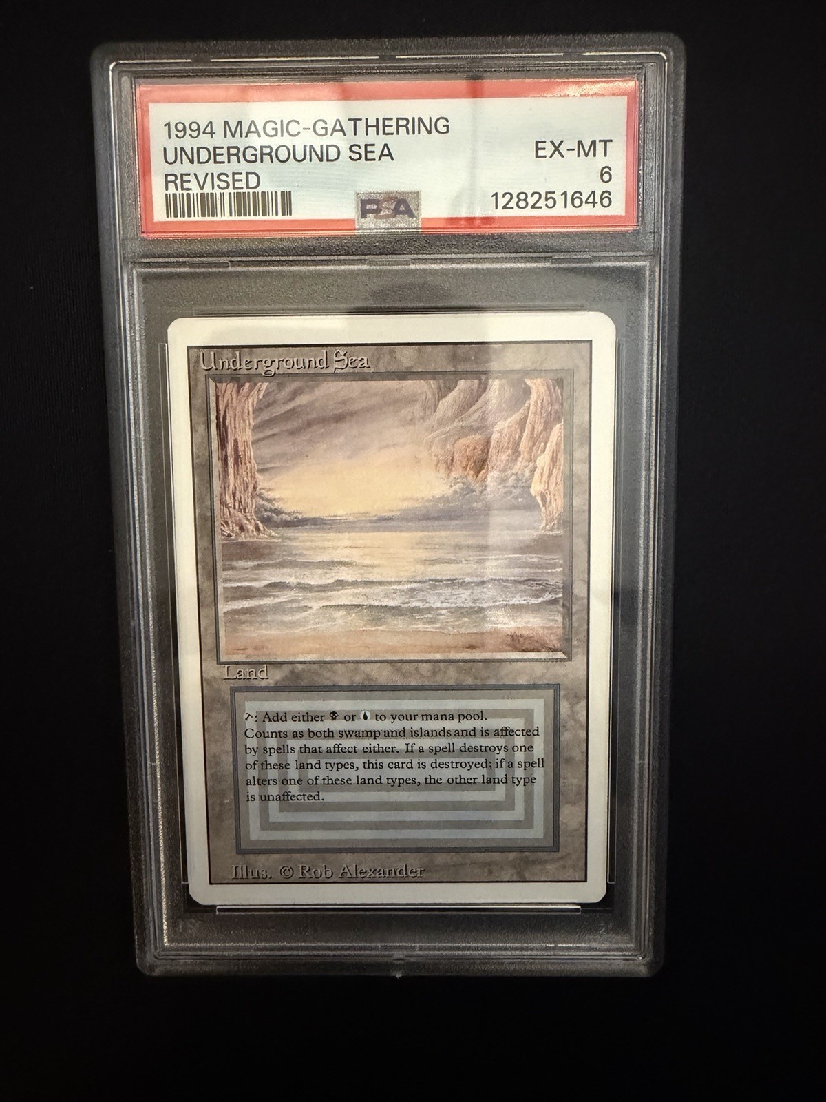 1994 Magic: The Gathering Revised Underground Sea PSA 6 EX-MT