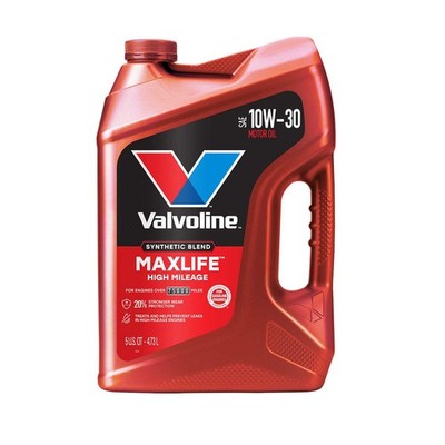 Valvoline High Mileage with MaxLife Technology 10W-30 Motor Oil 5 QT