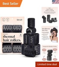 Overnight Heatless Curlers - 8 Pack Ceramic Hair Rollers for Effortless Style