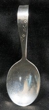 Sterling Silver Baby Spoon Curled Handle Lullaby Sterling 18.8g