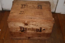 Vtg George Dickel Wood  Crate Box Sour Mash Whiskey Tennessee Whisky 18x14x14