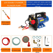 Agricultural Electric High Pressure Pump 12V/220V Double Cylinder Piston Spray