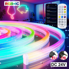 Led Rgbic Neon Strips Light 24V Waterproof Rgb Color Changing Led Neon Rope Ligh