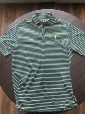 U Suck At Golf USAG Green Masters Style Polo Size L Polyester Spandex