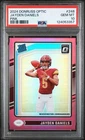 Jayden Daniels 2024 Donruss #389 Optic Preview Pink Prizm Rated Rookie PSA 10