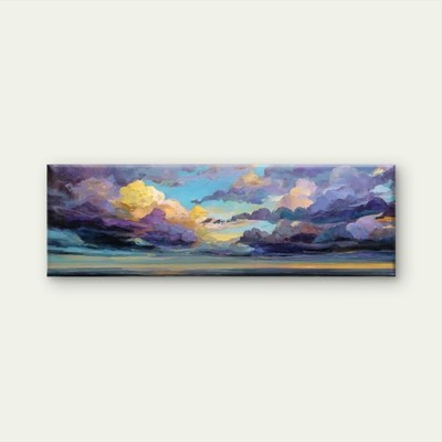 Panoramic Minimalist  Abstract Sunset Sky Canvas Print Wall Art Home Decor
