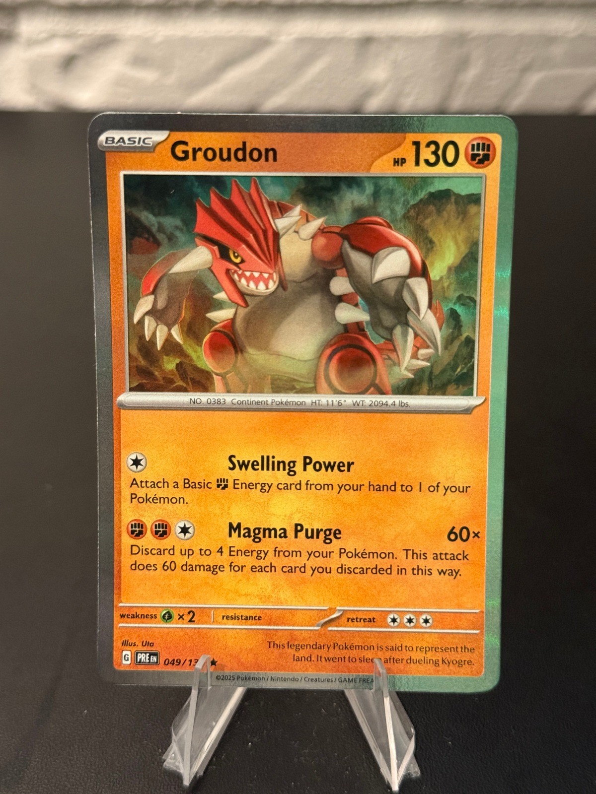 Groudon Holo Rare SV: Prismatic Evolutions 049/131 NM