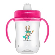 Dr. Brown's Milestones Soft Spout Sippy Cup with 9 Ounces, Pink Bunny Hero