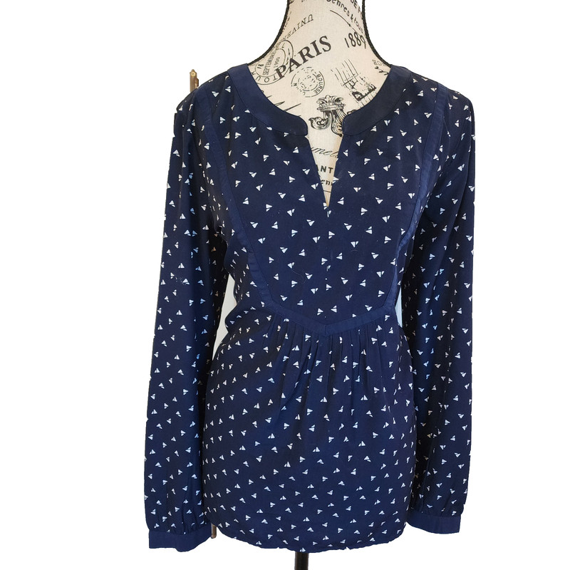 TOMMY HILFIGER blue blouse- size L