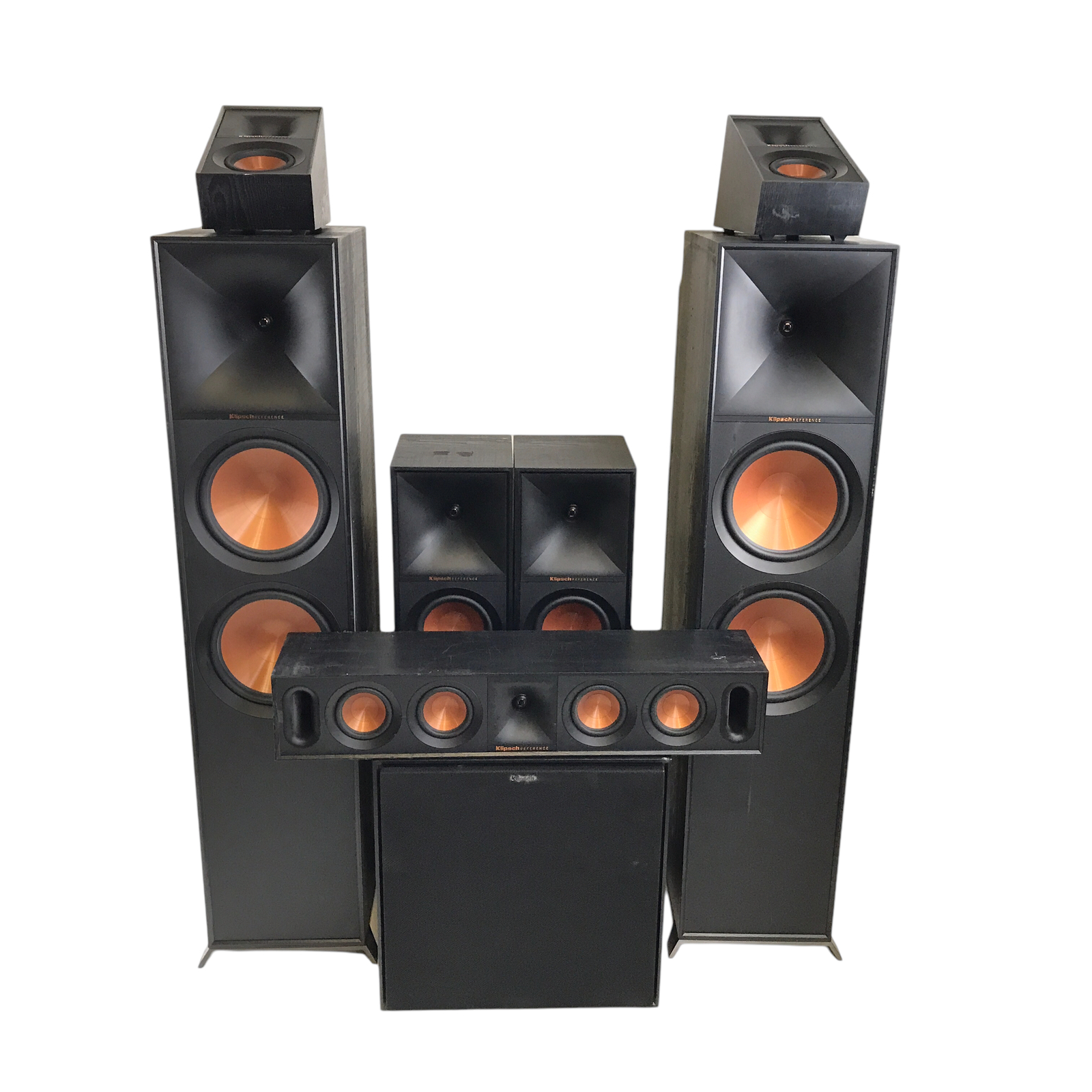 Klipsch R800F 7.1 Home Theater System Tower Speakers R800F w/ Sub