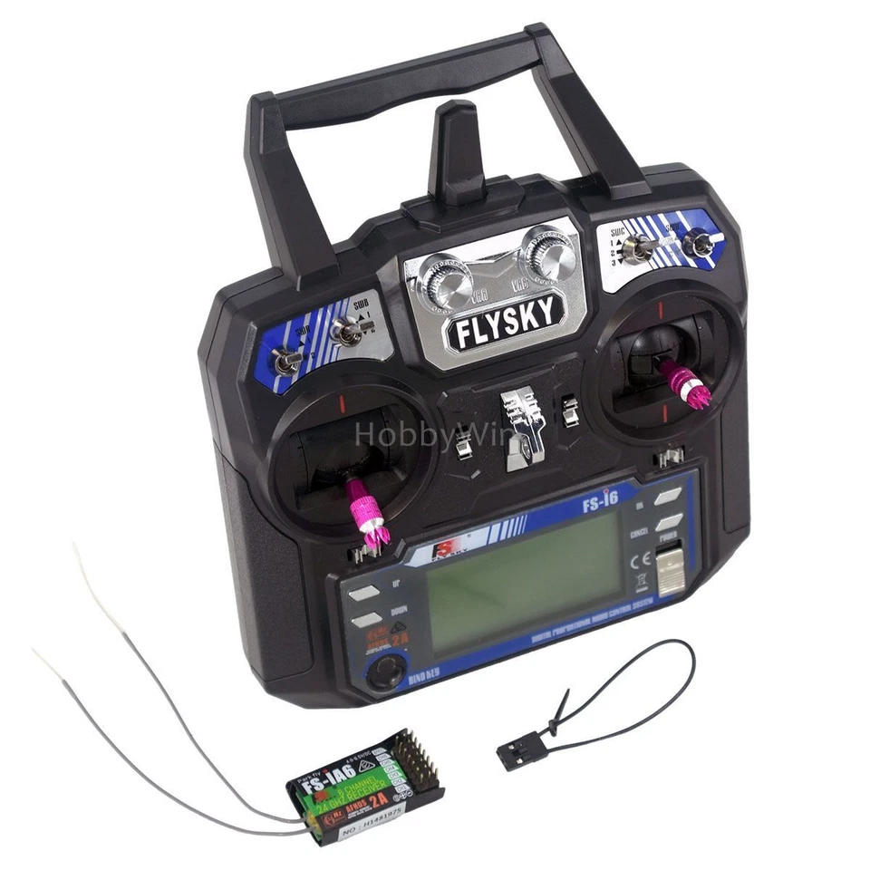 FlySky FS-i6 +FS-iA6 Radio System 6Ch 2.4GHz for RC Airplane Glider Helicopter - Image 2 of 4