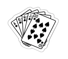 Poker Cards Sticker Decal
