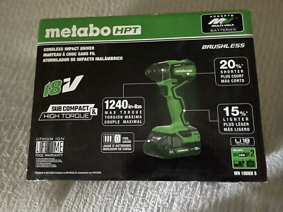 Metabo HPT WH18DDXS 18V Sub-Compact Brushless Impact Driver Kit