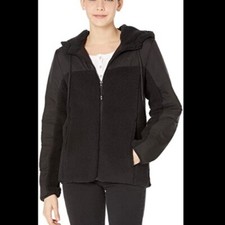 Rothschild Below Zero Black Hooded Zipped Jacket Women's Plus 2x