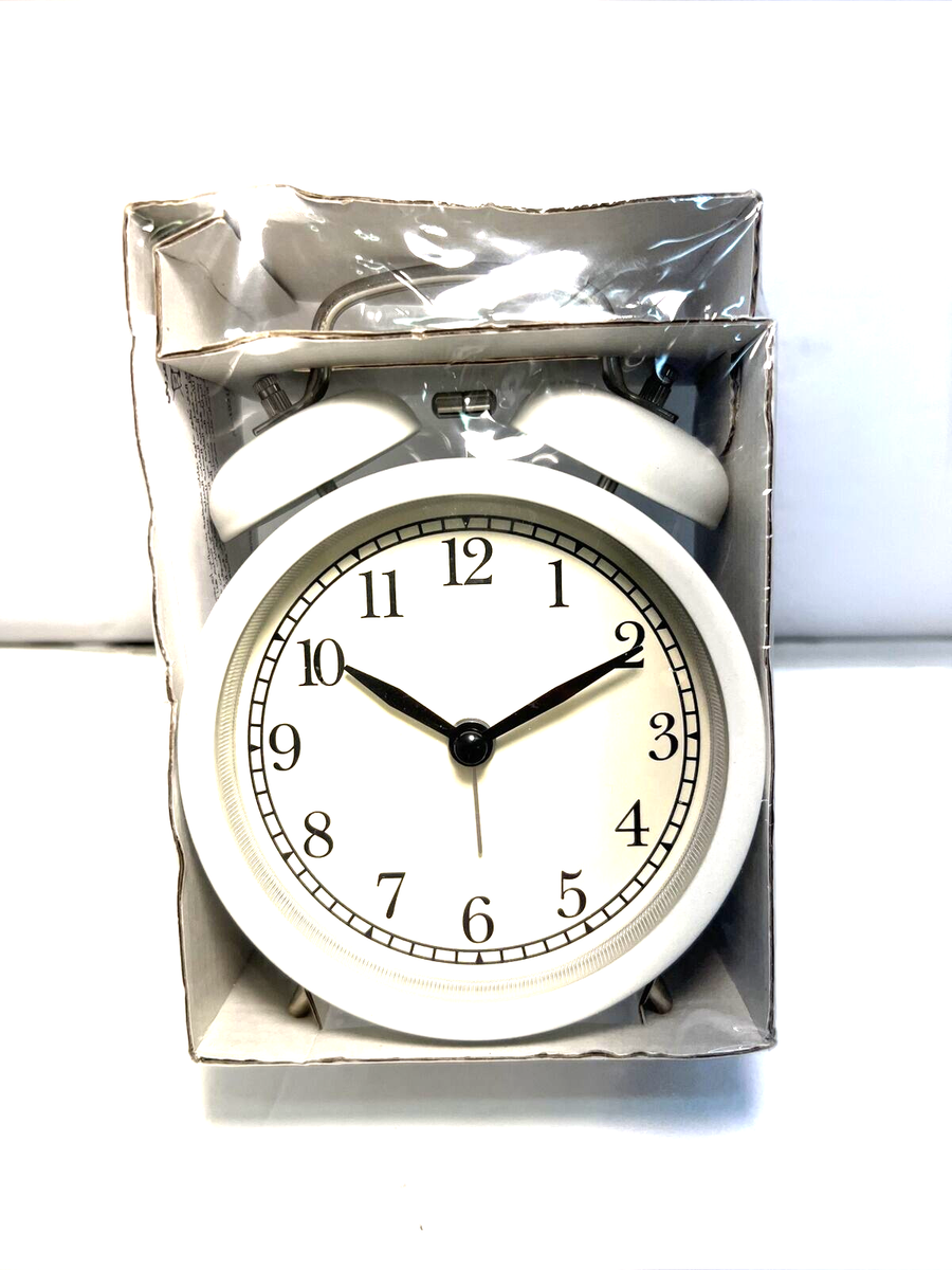 Ikea DEKAD Alarm Clock White Desk Wake Up Morning Clock NEW Sealed