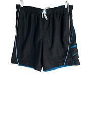 Speedo Trunks Swim Pool Board Shorts Black Men Size 2XL