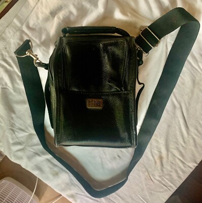 Case Logic Faux Leather Camera Bag with 2 Storage Sections Zip + Removable Strap