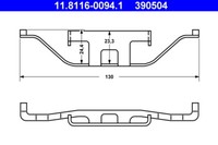 ATE 11.8116-0094.1 Feder FüR Bremssattel FüR BMW