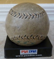 Babe Ruth 1934 Tour of Japan Signed Baseball PSA/DNA Gehrig Foxx Game Used?