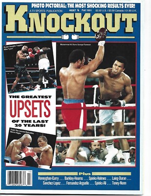 KO The Knockout Boxing Magazine 1993年号 １月号-１２月号。 1991 KNOCKOUT BOXING MAGAZINE UPSETS MUHAMMAD ALI GEORGE FOREMAN