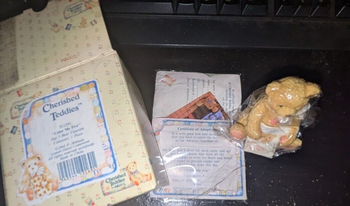 CHERISHED TEDDIES VINTAGE 1992 BIRTHDAY BEAR (AGE 5) \ IN ORIGINAL BOX - Picture 2 of 3