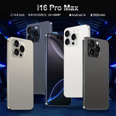 i16 max 16GB＋512GB I16 ProMax Smartphone Unlocked Cell Phone – Truevast