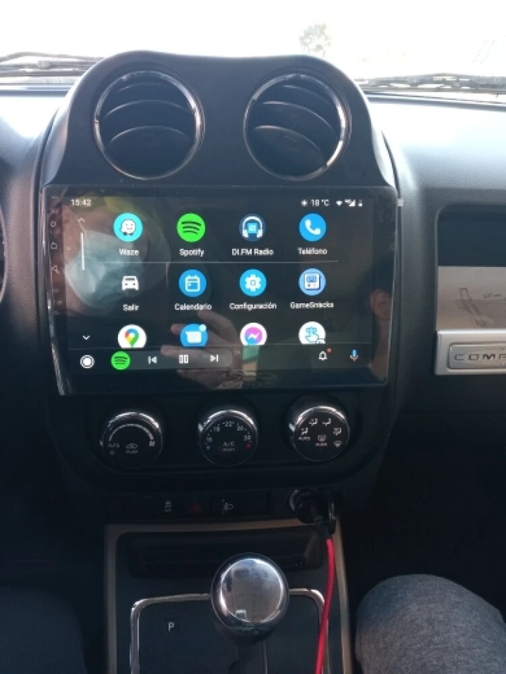 64GB Android 15 DAB+ Autoradio Carplay GPS WiFi für Jeep Compass Patriot 2011-17 - Bild 4 von 4