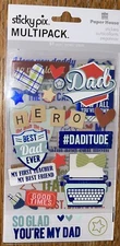STICKY PIX Multipack BEST DAD EVER My Hero Teacher Friend 51pc Scrapbook STICKER