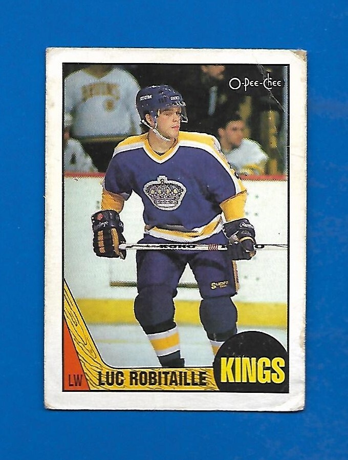 1987-88 O PEE CHEE #42 LUC ROBITAILLE ROOKIE RC LOS ANGELES KINGS 87-88 OPC NHL