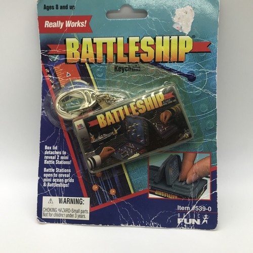1999 Battleship by Hasbro - Mini Keychain Board Game - Basic Fun - Sealed Pkg - Picture 2 of 14