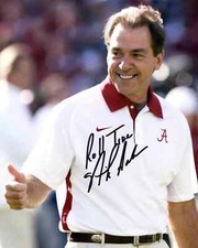 NICK SABAN SIGNED PHOTO 8X10 AUTOGRAPHED PICTURE BAMA *REPRINT*