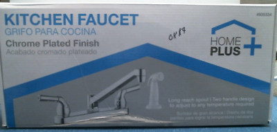 Home Plus Kitchen Faucet, Chrome Plated  (4935334)  FS