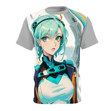 Futuristic Anime Unisex Tee, Cosplay Shirt, Geek Gift, Gamer Apparel, Casual