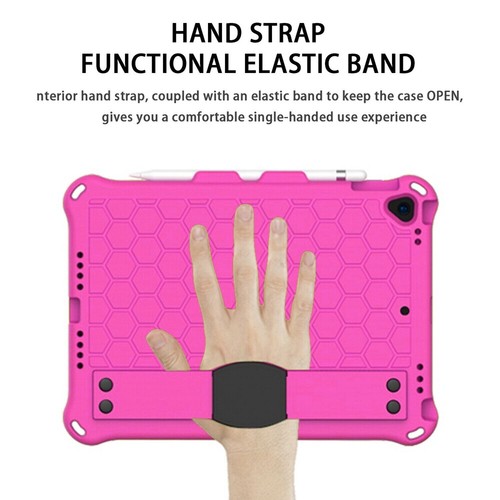 Rubber Stand Case Cover With Strap For iPad Mini Air Pro 1 2 3 4 5/6/7/8/9th Gen - Picture 34 of 84