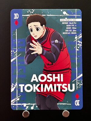 Aoshi Tokimitsu Blue Lock Playing Card Japanese JAPAN D10 Kodansha Very Rare