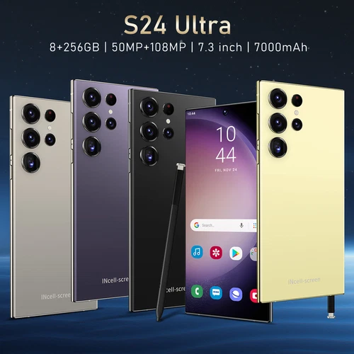 Factory Unlocked S24 Ultra 5G Smartphone 7,3" 8GB + 256GB Android 13.0 Dual SIM - Zdjęcie 10 z 28