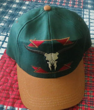 USA MADE Longhorn Aztec/Southwest Print Hat Snapback Cap