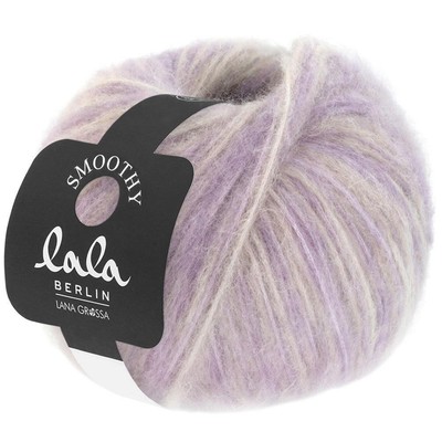 Wolle Kreativ! Lana Grossa - Lala Berlin Smoothy Fb. 2 flieder hellbeige 50g