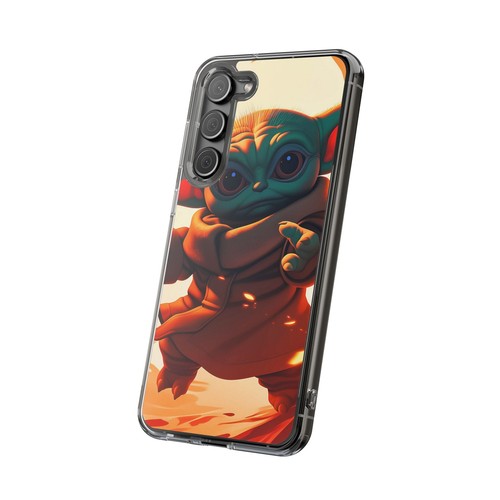 Cute Baby Yoda Clear Phone Case, Mandalorian Gift, Star Wars Case, Geeky Phone - Picture 100 of 124
